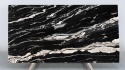 Cosmic White, granit naturalny, czarny z biało-szarym użyleniem