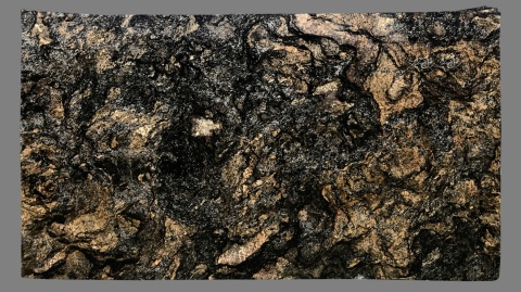 Magma Gold, granit naturalny, czarno-grafitowy ze złotym użyleniem