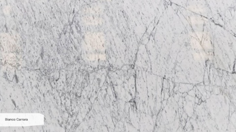 Bianco Carrara, marmur naturalny, biały z delikatnym szarym użyleniem
