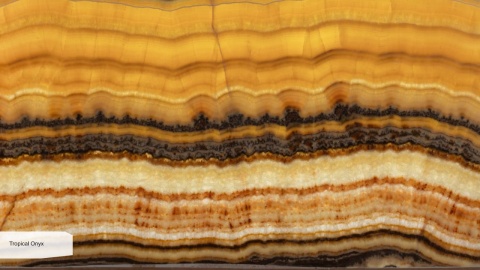 Onyks naturalny Tropical Onyx, polerowany, miodowo-złoty
