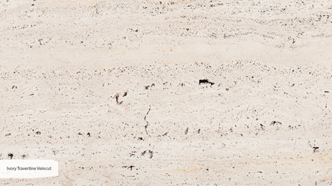 Trawertyn naturalny White Travertine Veincut, piaskowany, biało-beżowy