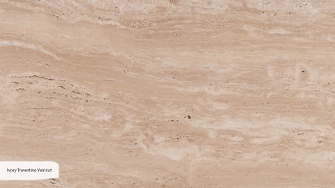 Trawertyn naturalny Ivory Travertine Veincut, beżowy, liniowa struktura