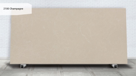 Avant Quartz 2100 Champagne poler 20 mm płyta beżowo-kremowa z delikatnym mineralnym rysunkiem