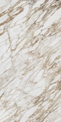 Infinity Arabescato Diva MB29 6 mm – jasny spiek marble z beżowo-złotym użyleniem i efektem bookmatch.