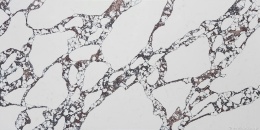 InterQ Calacatta Viola Polished 20 mm – jasny konglomerat kwarco-granitowy z bordowo-fioletowym użyleniem