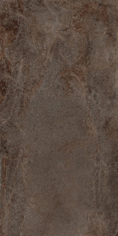 Laminam IN-SIDE Porfido Marrone 5+ w ciepłej brązowo-rdzawej tonacji z naturalną strukturą kamienia