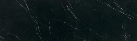 Restile Nero Marquina Natural 12 mm – czarny spiek kwarcowy z cienkim białym użyleniem marmurowym