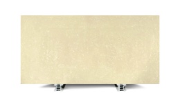 Brachot Unimarble Beige polished jasny konglomerat marmurowy o beżowo-kremowej powierzchni