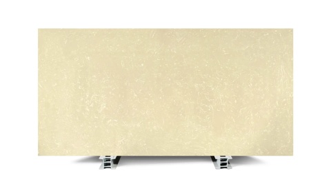 Brachot Unimarble Beige honed jasny konglomerat marmurowy o beżowo-kremowej powierzchni