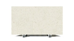 Brachot Unistone Bianco Galactica polished jasny konglomerat kwarcowy z drobną mineralną strukturą