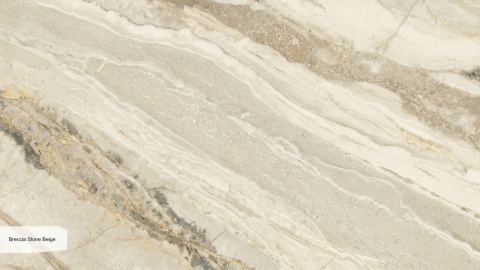 Keralini Breccia Stone Beige naturale płyta z beżowym kamiennym użyleniem