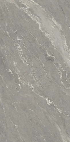 SapienStone Quartzite Vals Structured 12 mm z szarą bazą i podłużnym jasnym użyleniem