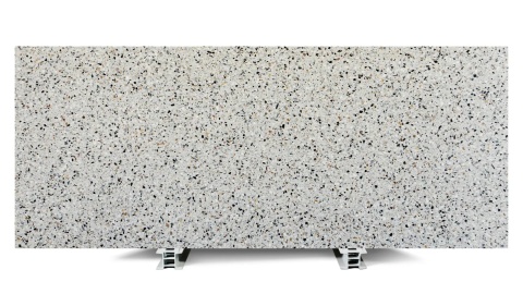Brachot Terrazzo Nougat honed jasne terrazzo z drobnym grafitowym, beżowym i czarnym kruszywem