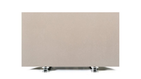 Brachot Unistone Jura Grey polished jasny konglomerat kwarcowy w ciepłej szaro-beżowej tonacji