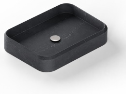 Umywalka Integrity Marie L Silestone Charcoal Soapstone w ciemnym kolorze