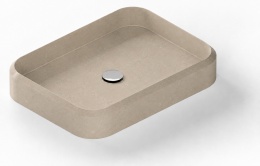 Umywalka Integrity Marie L Silestone Coral Clay Colour o zaokrąglonej formie i ciepłej kolorystyce