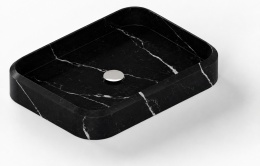 Umywalka Integrity Marie L Silestone Et. Marquina z jasnym użyleniem