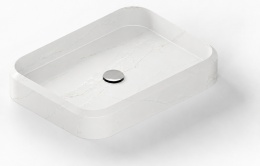Umywalka Integrity Marie L Silestone Ethereal Glow w jasnym kolorze z subtelnym użyleniem