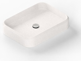 Umywalka Integrity Marie L Silestone Snowy Ibiza o większej, zaokrąglonej formie