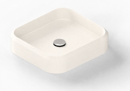 Umywalka Integrity Marie S Silestone Blanco Zeus w jasnym, jednolitym kolorze i miękko zaokrąglonej formie