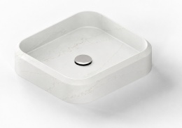 Umywalka Integrity Marie S Silestone Ethereal Glow w jasnym kolorze z delikatnym użyleniem