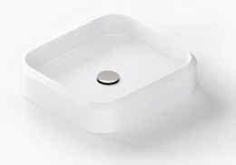 Umywalka Integrity Marie S Silestone Miami White 17 o kompaktowej, zaokrąglonej formie