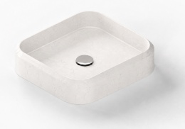 Umywalka Integrity Marie S Silestone Snowy Ibiza o kompaktowej, zaokrąglonej formie