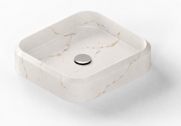 Umywalka Integrity Marie S Silestone Versailles Ivory Poler w jasnym kolorze z ciepłym złotawym użyleniem