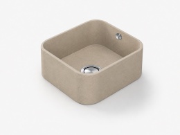 Zlewozmywak Silestone Integrity Due S Coral Clay Colour w ciepłym beżowym odcieniu z subtelną strukturą powierzchni