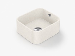 Zlewozmywak Integrity Due S Silestone White Storm 14 o kompaktowej formie i jasnej, drobnoziarnistej powierzchni