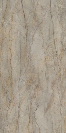 Atlas Plan Silver Root Silk, beżowo-szary spiek kwarcowy z naturalnym liniowym użyleniem.