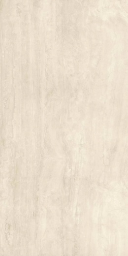 Atlas Plan Travertino Navona White Hammered, jasny spiek kwarcowy o trawertynowym wzorze.