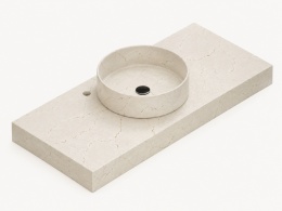 Umywalka Zoe TOP z blatem Silestone Versailles Ivory z pogrubieniem do 10 cm