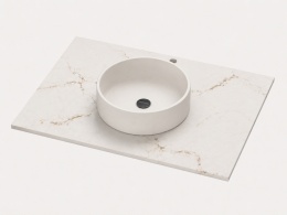 Umywalka Zoe TOP z blatem Silestone Versailles Ivory z pogrubieniem do 1,2 cm