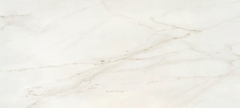 Płyta Dekton Rem kC w pełnym formacie, wykończenie velvet, widoczne naturalne żyłkowanie przypominające marmur Calacatta.