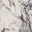 Marazzi Capraia z kontrastowym grafitowym użyleniem, brązowymi akcentami i błyszczącym wykończeniem Lux