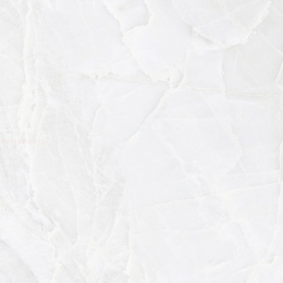 Marazzi Onice Bianco z białą bazą, subtelnymi perłowymi warstwami i błyszczącym wykończeniem Lux