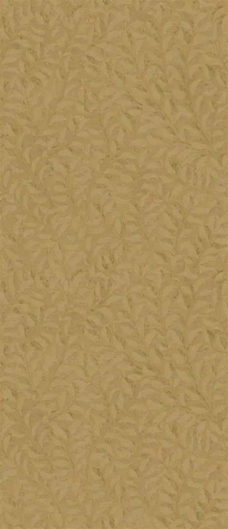 Złocisto-musztardowa powierzchnia Marazzi Decoro Luxor z gęstym ornamentem drobnych gałązek i liści