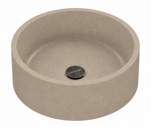 Umywalka nablatowa Silestone Integrity Zoe Top Coral Clay Colour w wykończeniu Suede
