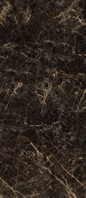 Marazzi Saint Laurent z głęboką czarno-brązową bazą oraz gęstym beżowym, złotawym i miedzianym żyłowaniem