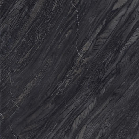 Marazzi Bahia Black z czarno-grafitową bazą, diagonalnymi pasmami i cienkimi jasnymi żyłkami