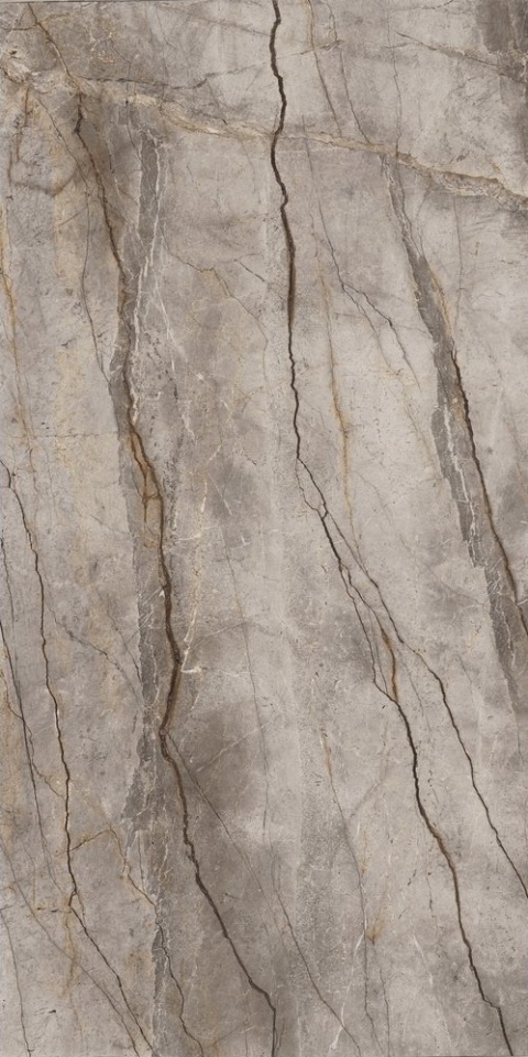 Marazzi Silver Root Grey z szarą bazą, szerokimi mineralnymi pasmami i cienkimi grafitowymi żyłami
