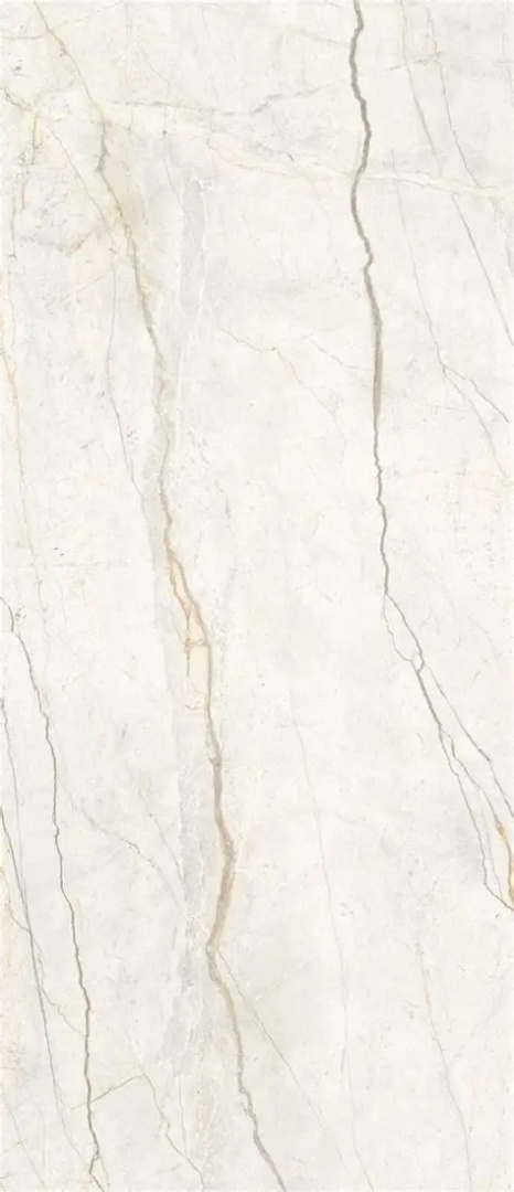 Marazzi Silver Root White z jasną bazą, kierunkowymi pasmami oraz szarym i beżowym użyleniem