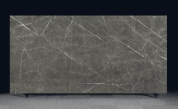 FLORIM Stone Marble Gray, ciemnoszary spiek kwarcowy z delikatnym białym i jasnoszarym użyleniem.