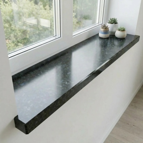 Parapet Granit Black Antracite Satyn