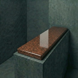 Parapet granitowy Bohus Red FALCO 3 cm z naturalnym czerwono-brązowym ziarnem