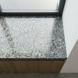 Parapet granitowy Crystal Dark FALCO 2 cm poler na packshocie produktu
