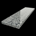 Parapet granitowy Grey FALCO 2 lub 3 cm z jasnoszarą powierzchnią i kontrastującym ciemnym ziarnem