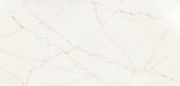 Silestone Blanc Élysée – kremowobiałe tło z subtelnymi szarymi, beżowymi i złotawymi żyłami