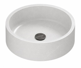 Umywalka Silestone Integrity Zoe Top Desert Silver Suede w jasnoszarym kolorze z subtelnym użyleniem
